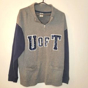 PINK‎ University of Toronto Sequin 3/4 Zip
